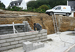 Réalisation des fondations à Saint-Aubin-Epinay